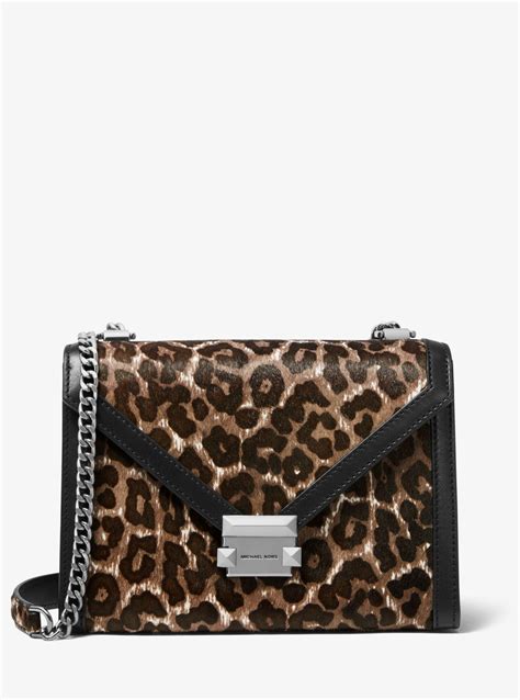 michael kors whitney leopard bag|Michael Kors whitney large.